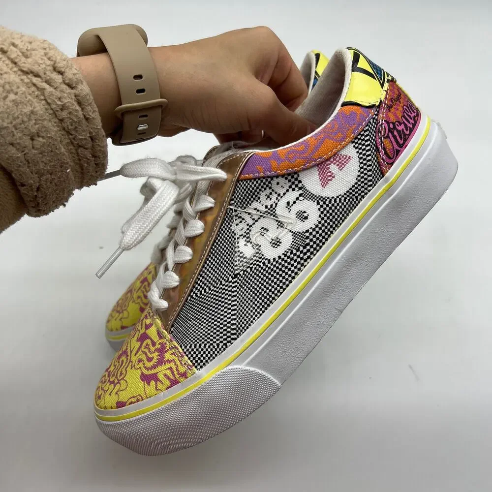 AIRWALK Alya Sneakers Shoes for Women Multi colored graphic design Size 6.5M